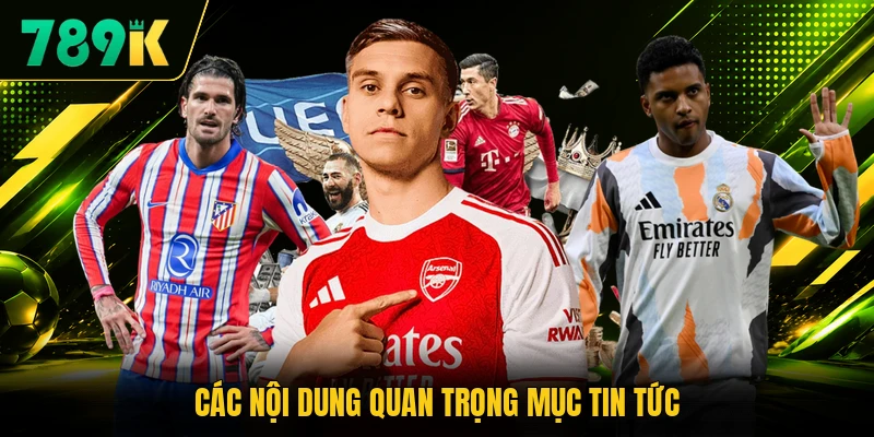 Các nội dung quan trọng mục tin tức