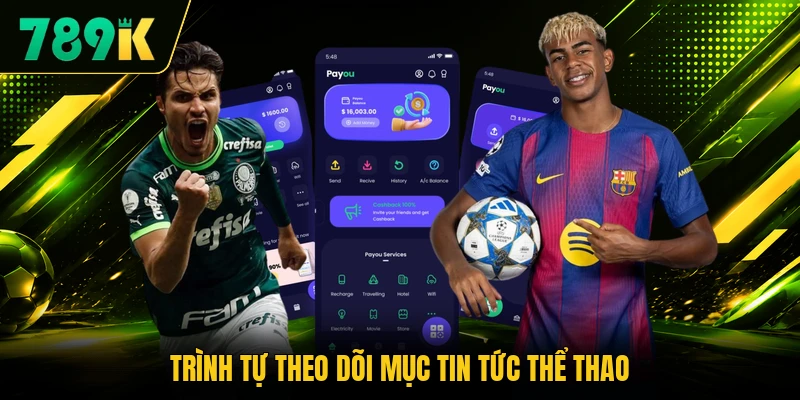 Trình tự theo dõi mục tin tức thể thao